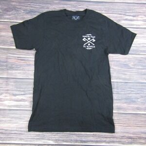 Howitzer Patriot Mens Small Black T Shirt Military USA America Warrior Valhalla